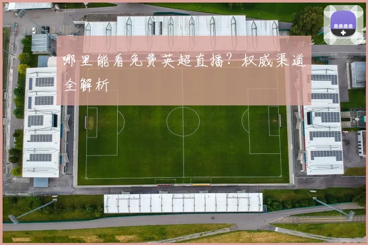 哪里能看免费英超直播？权威渠道全解析